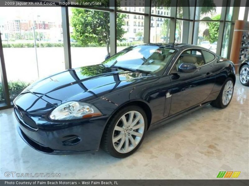 Indigo Blue / Ivory/Slate 2009 Jaguar XK XK8 Coupe