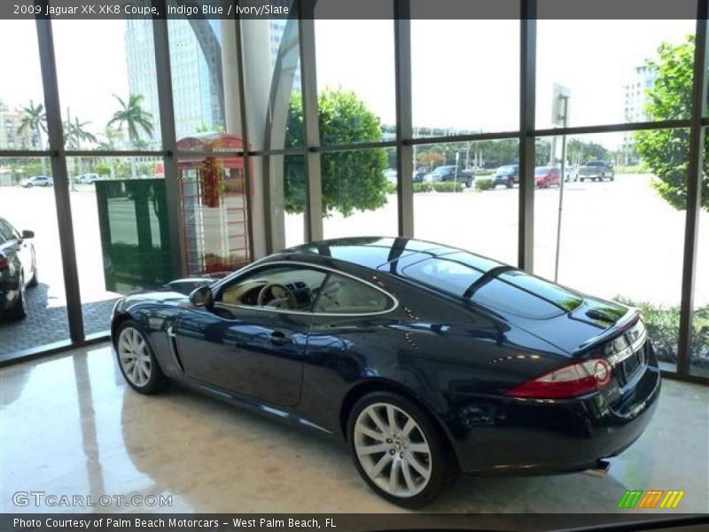 Indigo Blue / Ivory/Slate 2009 Jaguar XK XK8 Coupe