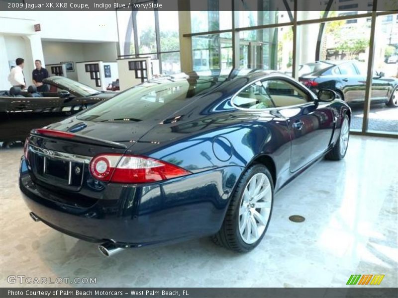 Indigo Blue / Ivory/Slate 2009 Jaguar XK XK8 Coupe