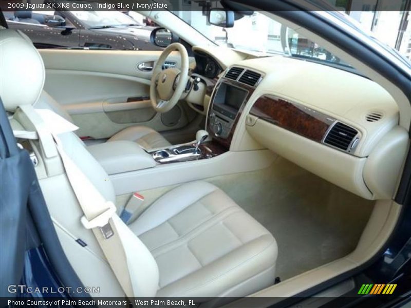 Indigo Blue / Ivory/Slate 2009 Jaguar XK XK8 Coupe