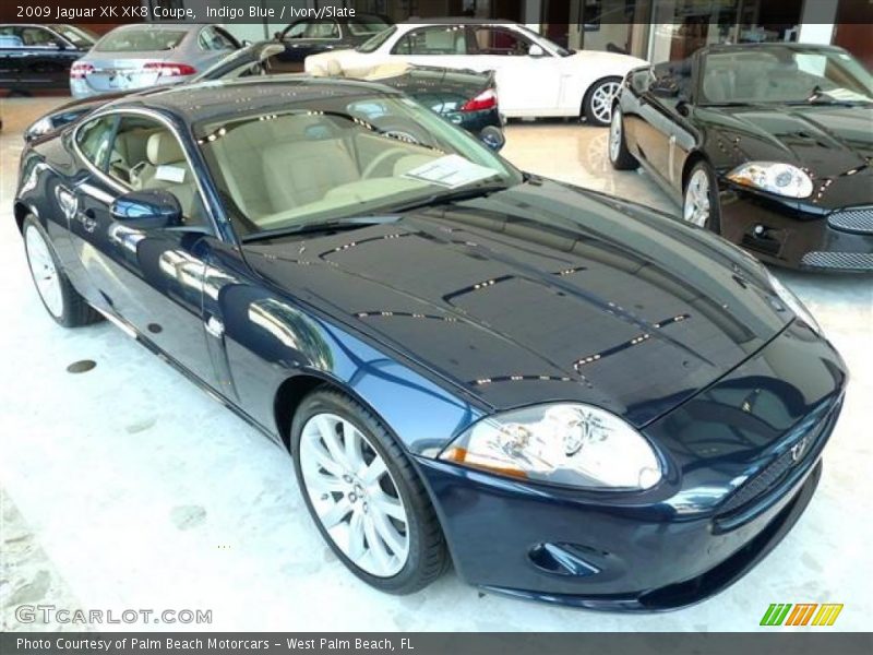 Indigo Blue / Ivory/Slate 2009 Jaguar XK XK8 Coupe