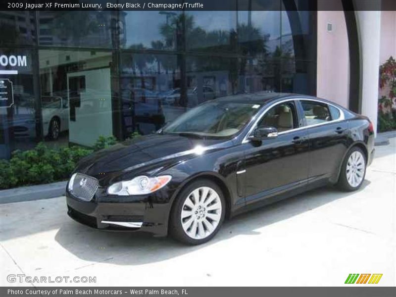 Ebony Black / Champagne/Truffle 2009 Jaguar XF Premium Luxury