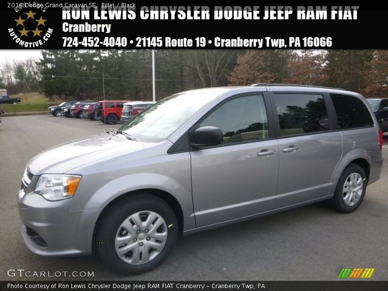 Billet / Black 2018 Dodge Grand Caravan SE