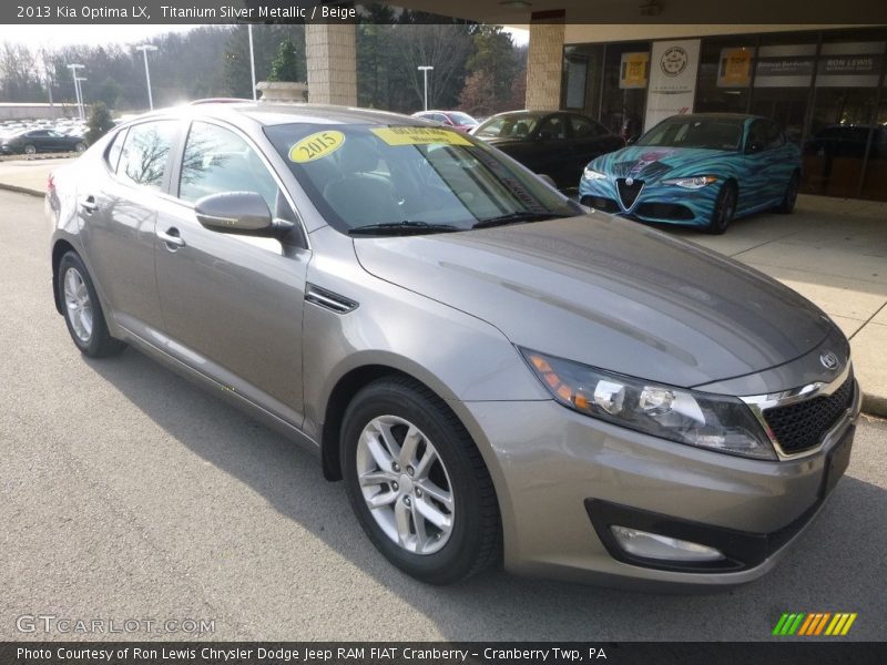 Titanium Silver Metallic / Beige 2013 Kia Optima LX