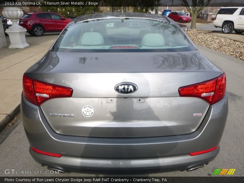 Titanium Silver Metallic / Beige 2013 Kia Optima LX