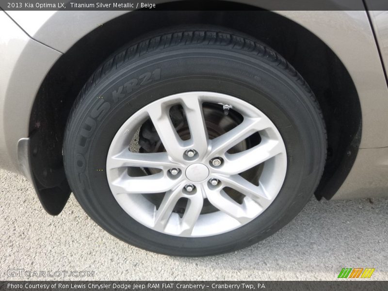 Titanium Silver Metallic / Beige 2013 Kia Optima LX