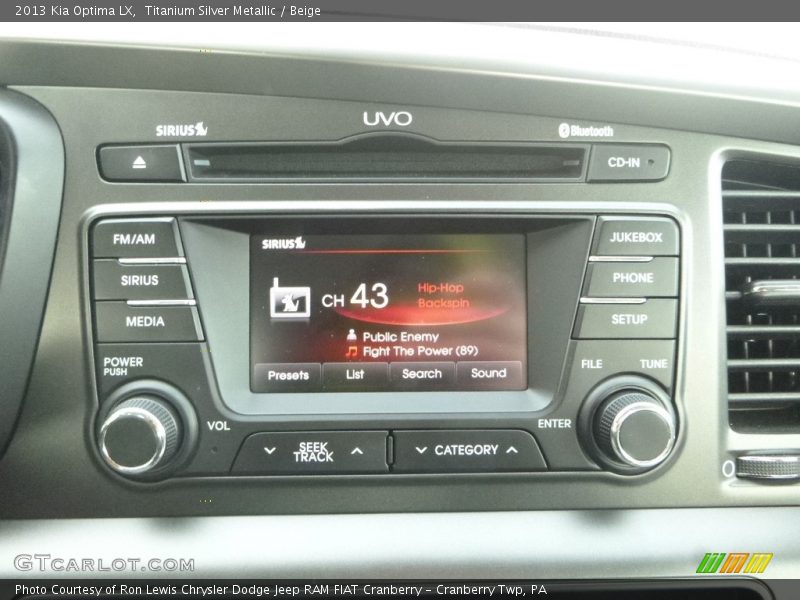 Titanium Silver Metallic / Beige 2013 Kia Optima LX