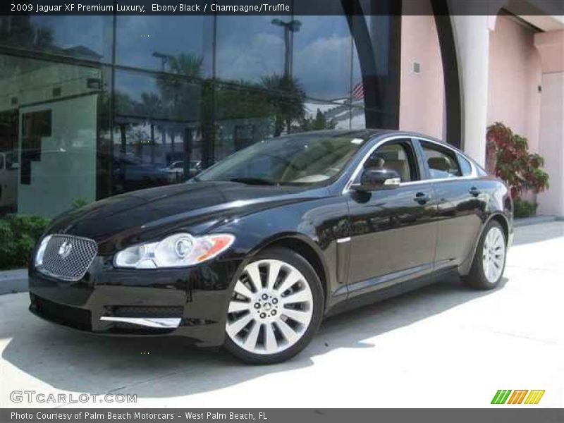 Ebony Black / Champagne/Truffle 2009 Jaguar XF Premium Luxury