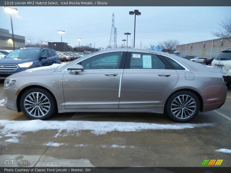  2018 MKZ Hybrid Select Iced Mocha Metallic