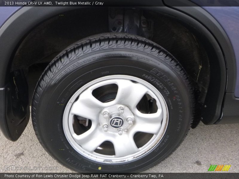 Twilight Blue Metallic / Gray 2013 Honda CR-V LX AWD