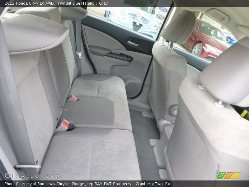 Twilight Blue Metallic / Gray 2013 Honda CR-V LX AWD