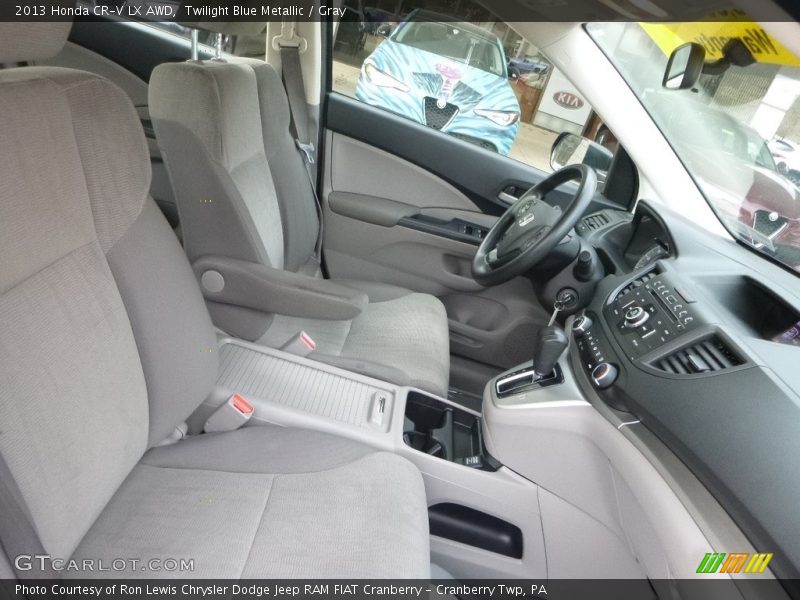 Twilight Blue Metallic / Gray 2013 Honda CR-V LX AWD