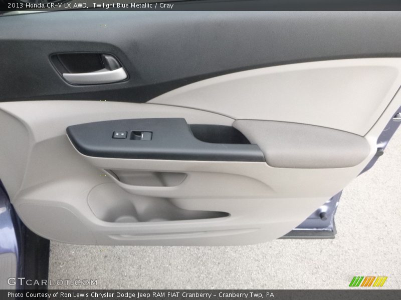 Twilight Blue Metallic / Gray 2013 Honda CR-V LX AWD