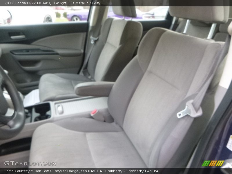 Twilight Blue Metallic / Gray 2013 Honda CR-V LX AWD