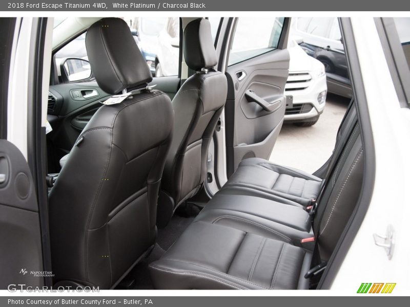 White Platinum / Charcoal Black 2018 Ford Escape Titanium 4WD