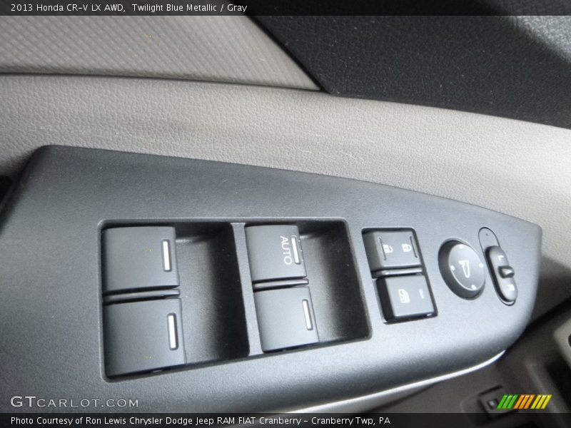Twilight Blue Metallic / Gray 2013 Honda CR-V LX AWD