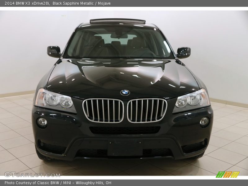 Black Sapphire Metallic / Mojave 2014 BMW X3 xDrive28i