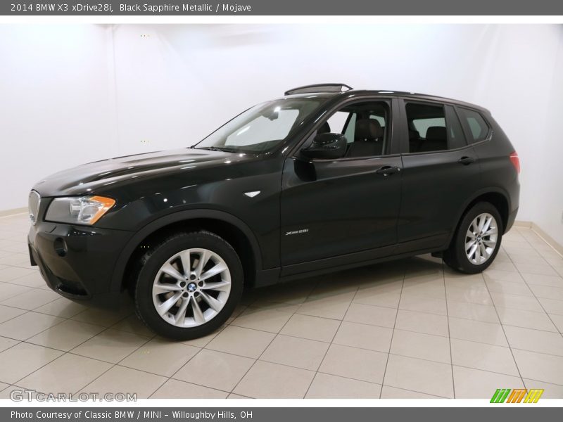 Black Sapphire Metallic / Mojave 2014 BMW X3 xDrive28i