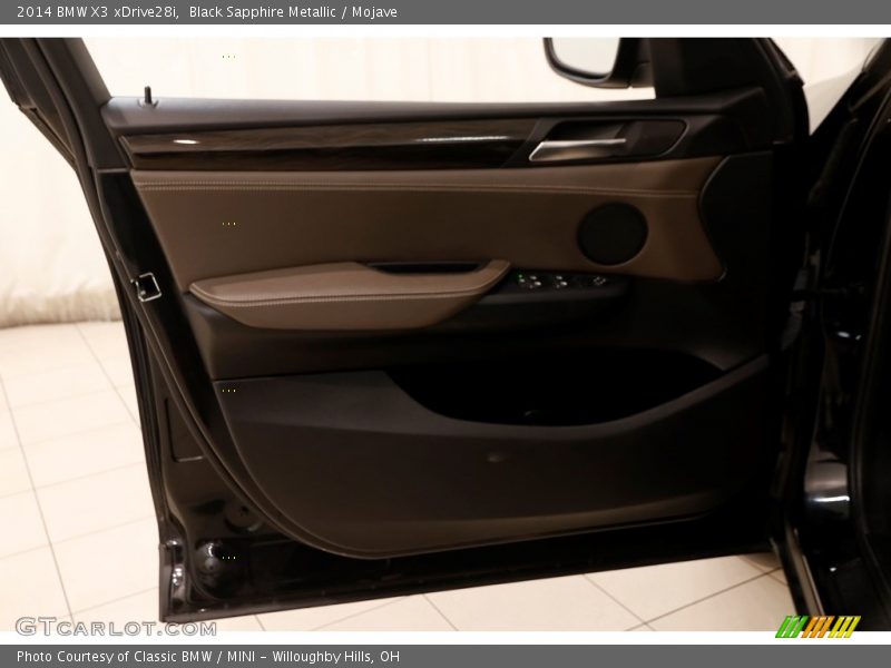 Black Sapphire Metallic / Mojave 2014 BMW X3 xDrive28i