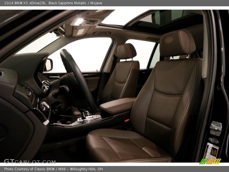 Black Sapphire Metallic / Mojave 2014 BMW X3 xDrive28i