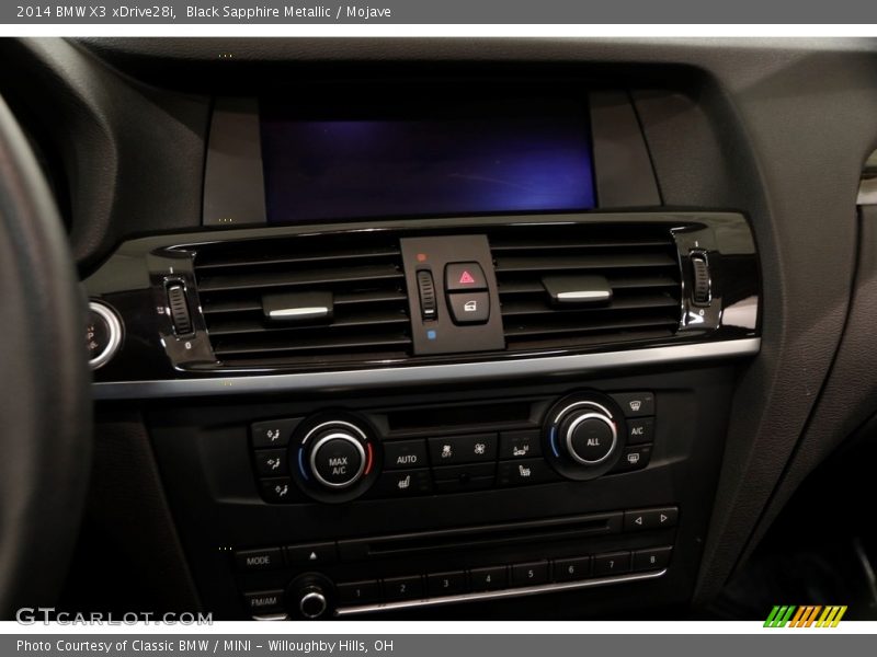Black Sapphire Metallic / Mojave 2014 BMW X3 xDrive28i