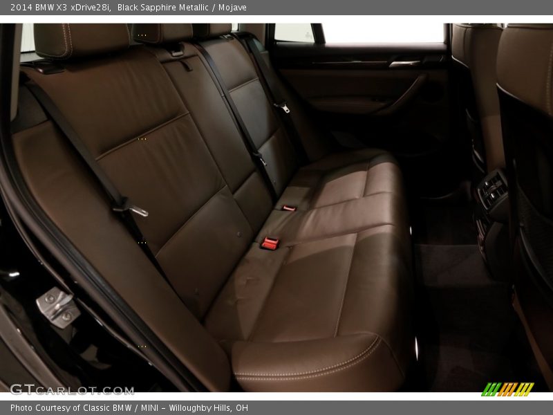 Black Sapphire Metallic / Mojave 2014 BMW X3 xDrive28i