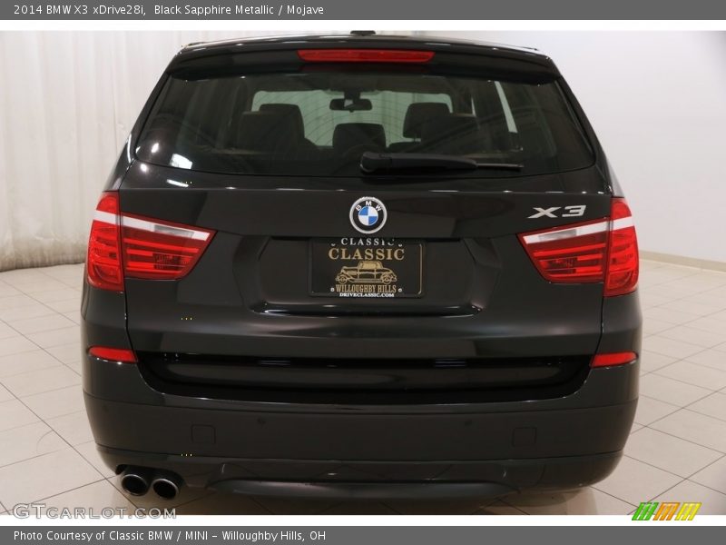 Black Sapphire Metallic / Mojave 2014 BMW X3 xDrive28i