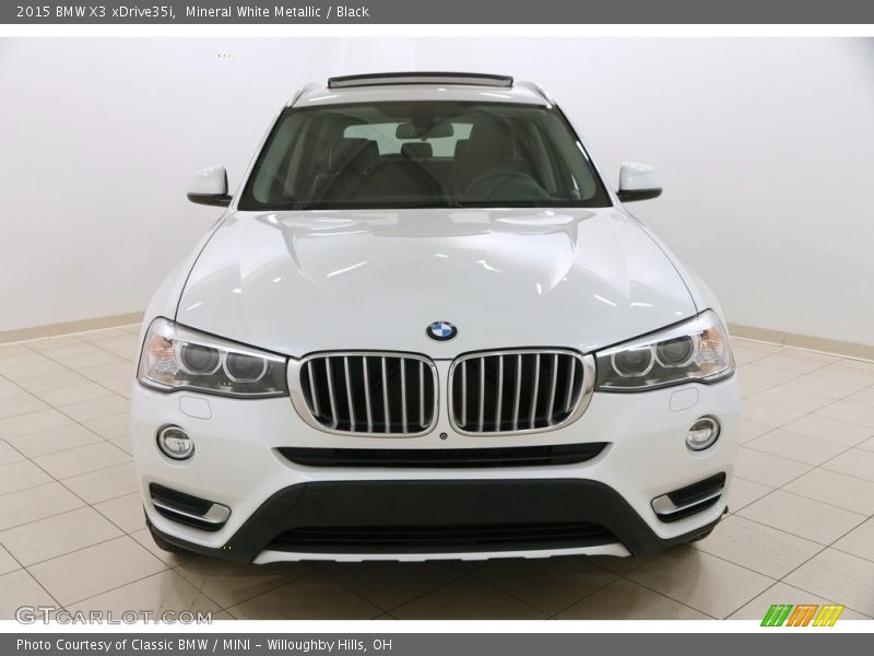 Mineral White Metallic / Black 2015 BMW X3 xDrive35i