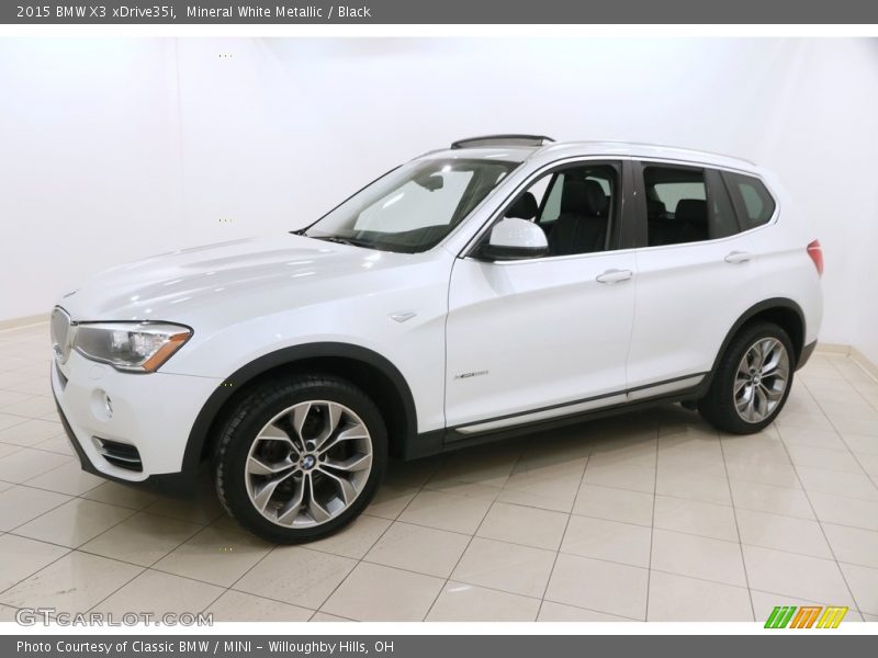 Mineral White Metallic / Black 2015 BMW X3 xDrive35i