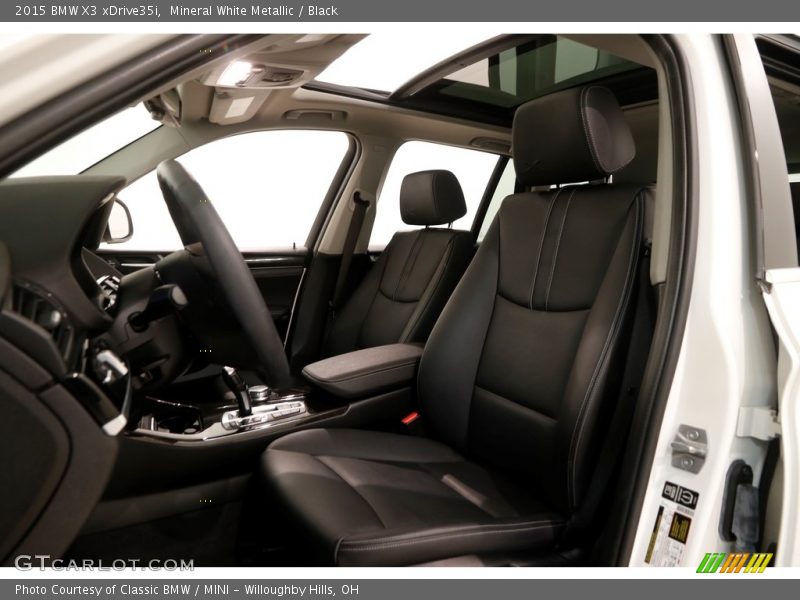 Mineral White Metallic / Black 2015 BMW X3 xDrive35i