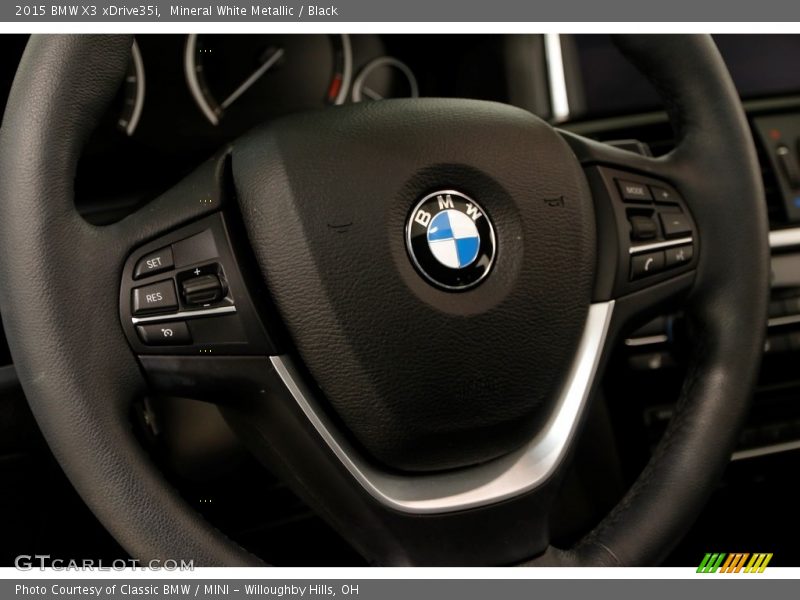 Mineral White Metallic / Black 2015 BMW X3 xDrive35i