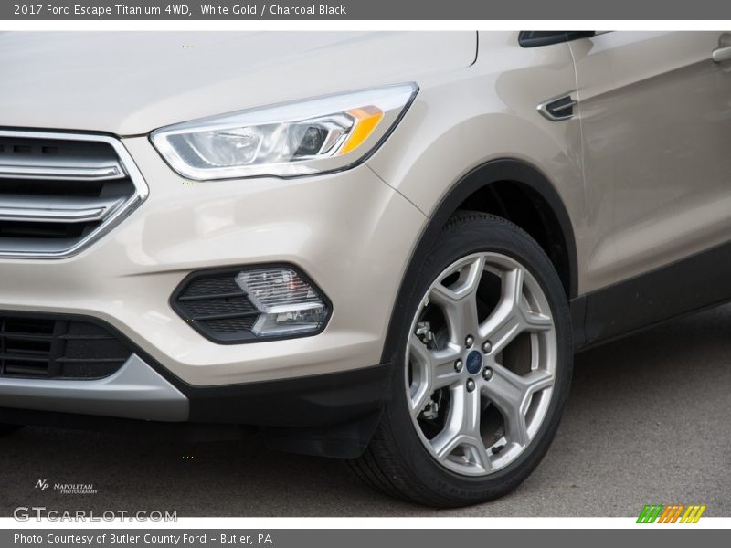White Gold / Charcoal Black 2017 Ford Escape Titanium 4WD