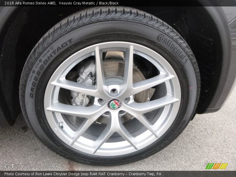 Vesuvio Gray Metallic / Black/Black 2018 Alfa Romeo Stelvio AWD