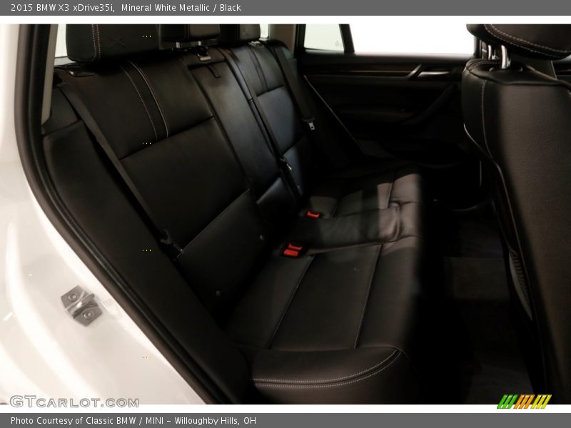 Mineral White Metallic / Black 2015 BMW X3 xDrive35i