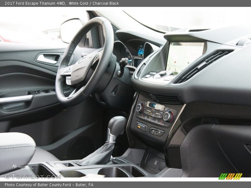White Gold / Charcoal Black 2017 Ford Escape Titanium 4WD