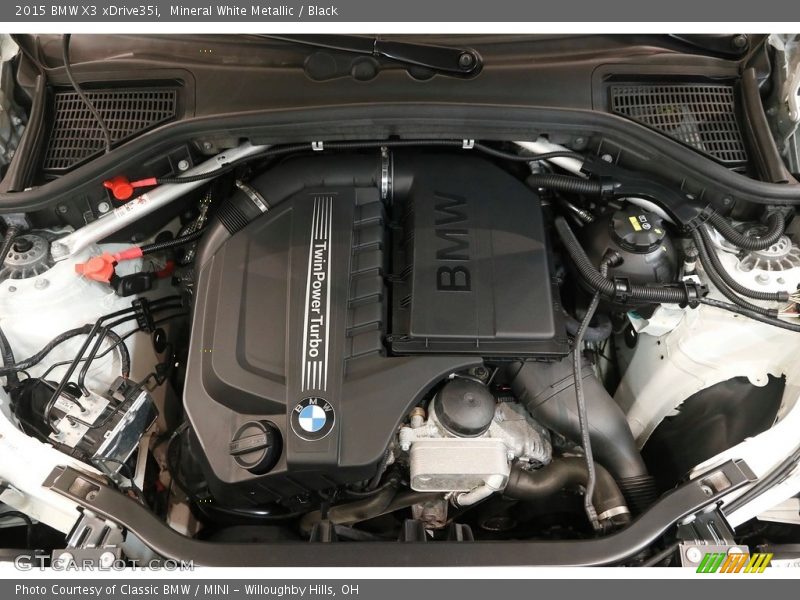 Mineral White Metallic / Black 2015 BMW X3 xDrive35i
