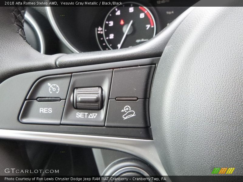 Vesuvio Gray Metallic / Black/Black 2018 Alfa Romeo Stelvio AWD