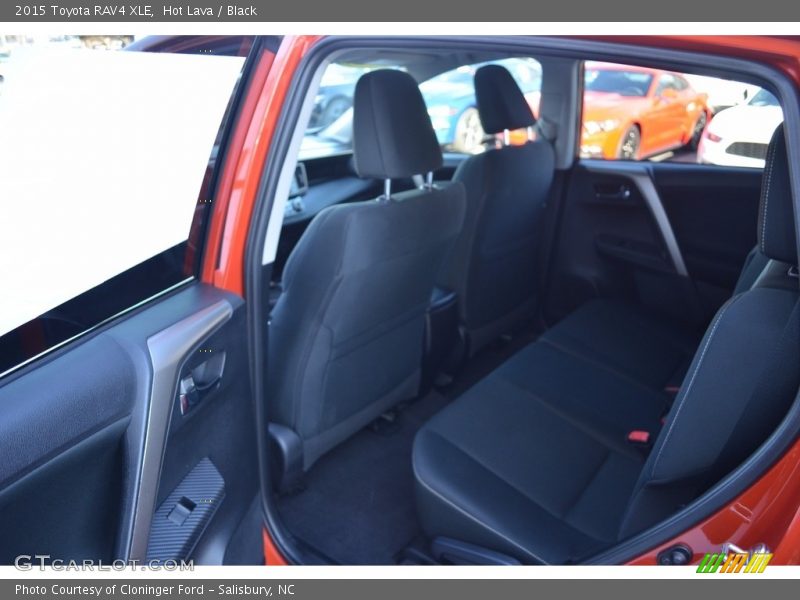 Hot Lava / Black 2015 Toyota RAV4 XLE