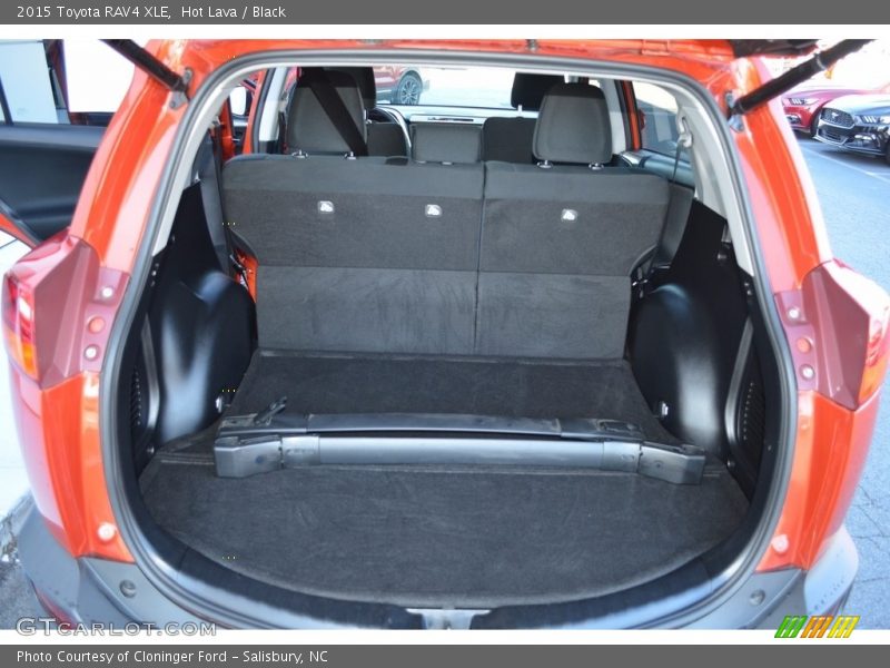 Hot Lava / Black 2015 Toyota RAV4 XLE
