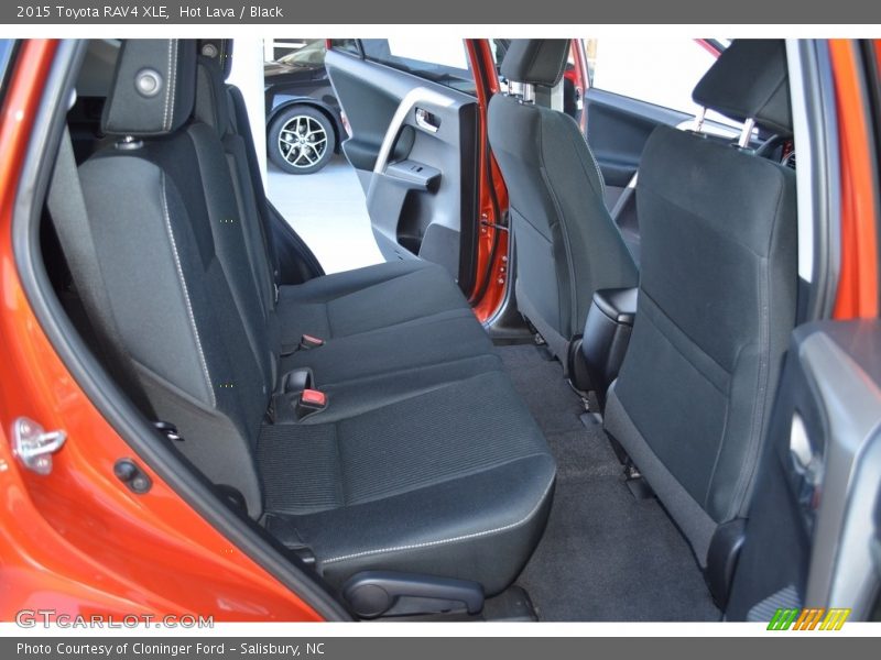 Hot Lava / Black 2015 Toyota RAV4 XLE