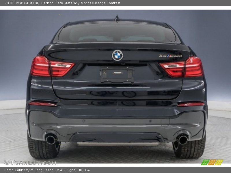Carbon Black Metallic / Mocha/Orange Contrast 2018 BMW X4 M40i