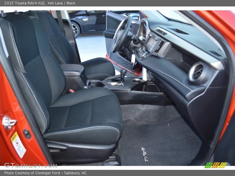 Hot Lava / Black 2015 Toyota RAV4 XLE