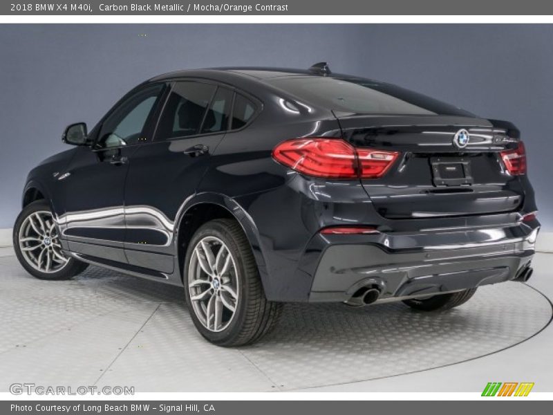Carbon Black Metallic / Mocha/Orange Contrast 2018 BMW X4 M40i