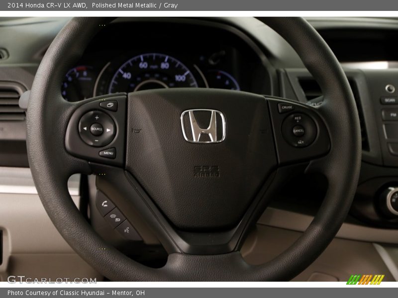 Polished Metal Metallic / Gray 2014 Honda CR-V LX AWD