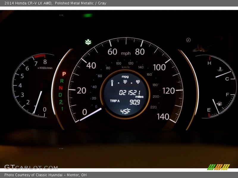 Polished Metal Metallic / Gray 2014 Honda CR-V LX AWD