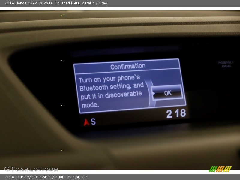 Polished Metal Metallic / Gray 2014 Honda CR-V LX AWD