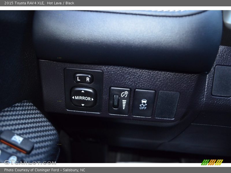 Hot Lava / Black 2015 Toyota RAV4 XLE