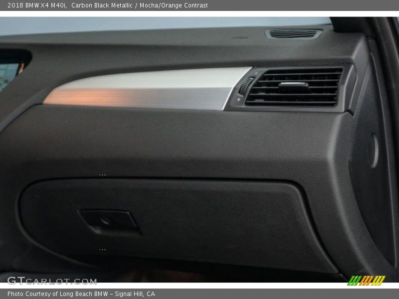 Carbon Black Metallic / Mocha/Orange Contrast 2018 BMW X4 M40i