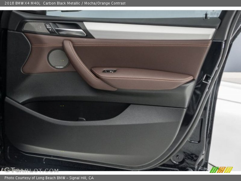 Carbon Black Metallic / Mocha/Orange Contrast 2018 BMW X4 M40i
