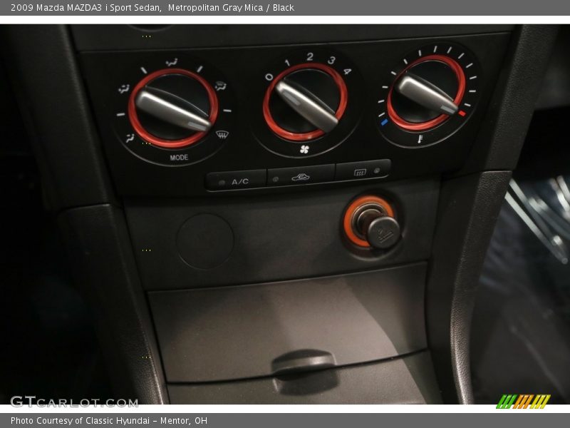 Metropolitan Gray Mica / Black 2009 Mazda MAZDA3 i Sport Sedan